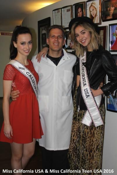 Miss CA Teen 2016 and Miss CA 2016 with Beverly Hills Dentist